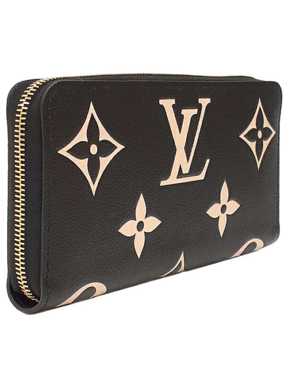 Louis Vuitton Monogram Wallet Zipper Empreinte Bicolor Long Round Zippy